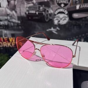 Pink Aviator Sunglasses
